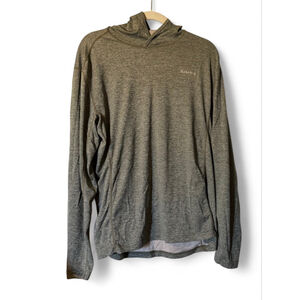 Simms Fishing Hooded Sun Shirt Insect Shield Olive Size M